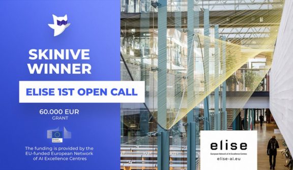 ELISE Open Call grant funding to Skinive to develop its AI-based solution